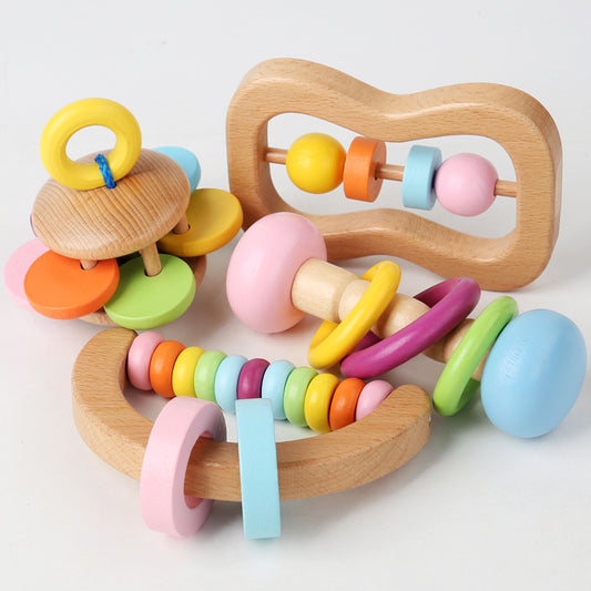 "First Symphony" Wooden Orff Sensory Rattle Set of 4