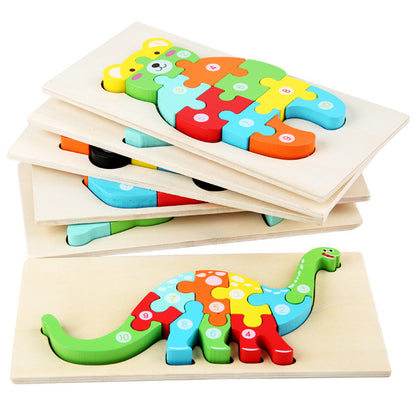 1-to-10 Wonder Builder: Wooden Standing Number Sequence Puzzle Collection