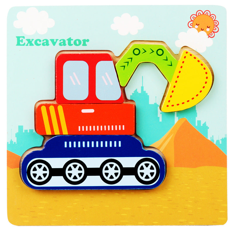 Little Explorer's First 3D Layered Wooden Puzzle Collection