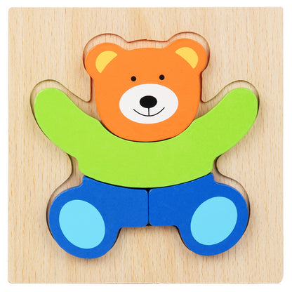 Little Explorer's First 3D Layered Wooden Puzzle Collection