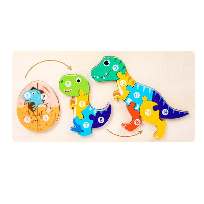 Life Journey Animal Growth & Metamorphosis Wooden Puzzle Board