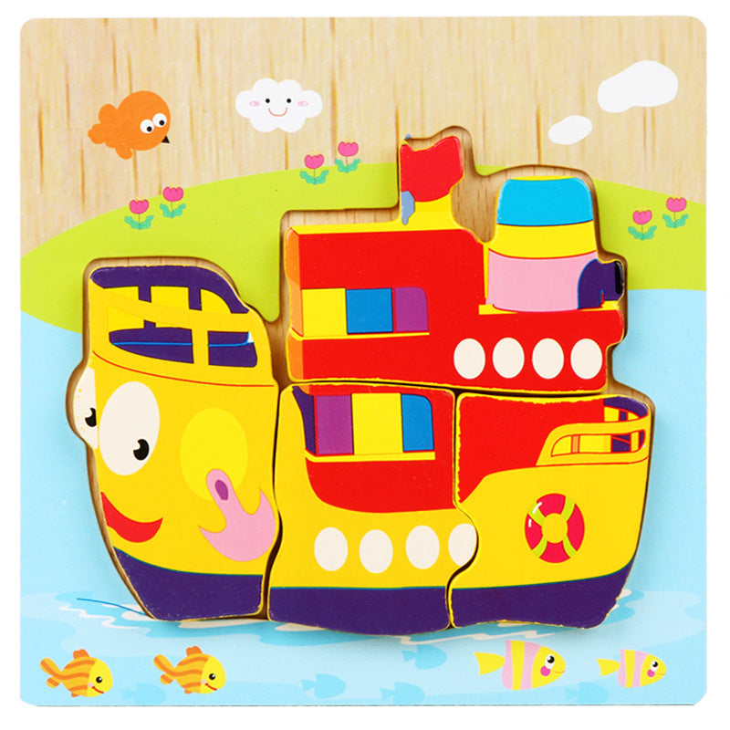 Little Explorer's First 3D Layered Wooden Puzzle Collection