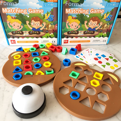 Bear Express: Montessori Shape Matching Speed Battle Board Game