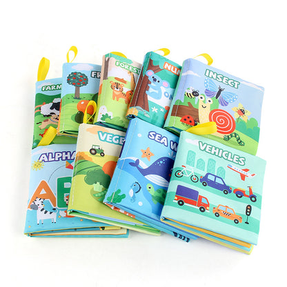 WonderLibrary: 9-Theme Interactive Baby Fabric Cloth Book Gift Set