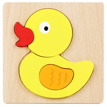 Little Explorer's First 3D Layered Wooden Puzzle Collection