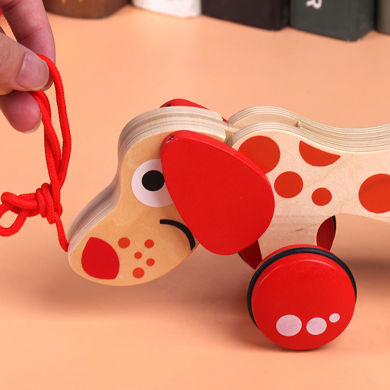 Little Companion: Wooden Articulated Pull-Along Animal Toy
