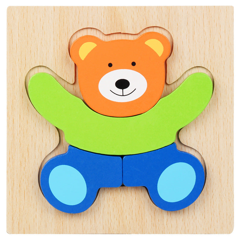 Little Explorer's First 3D Layered Wooden Puzzle Collection