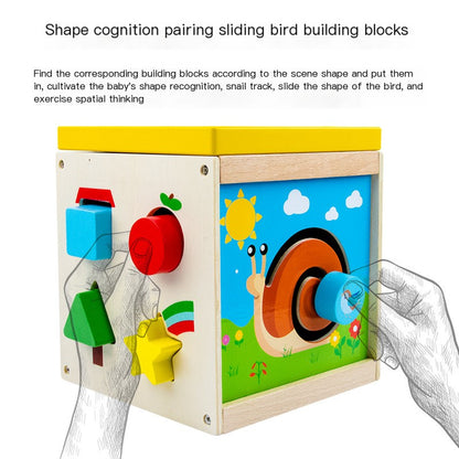 Wonder Box  5-in-1 Wooden Activity Cube & Bead Maze