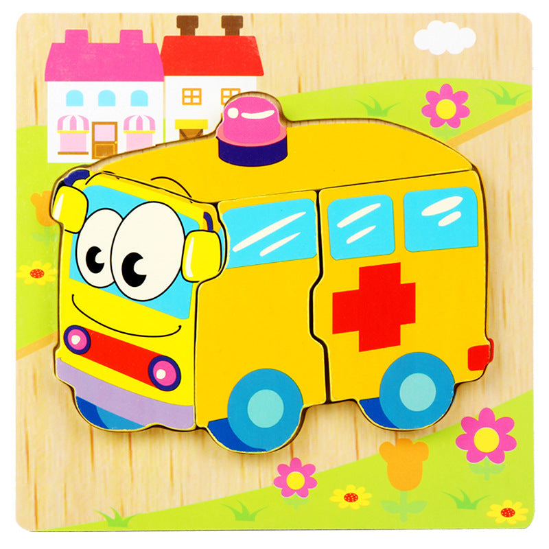 Little Explorer's First 3D Layered Wooden Puzzle Collection