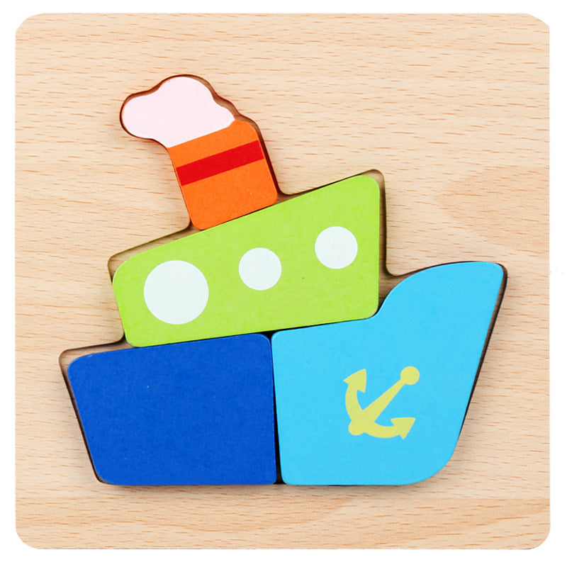 Little Explorer's First 3D Layered Wooden Puzzle Collection