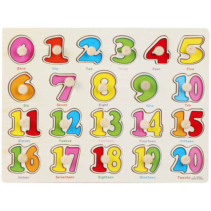Little Pegs, Big Wonders: Mushroom Knobbed Wooden Puzzle Collection